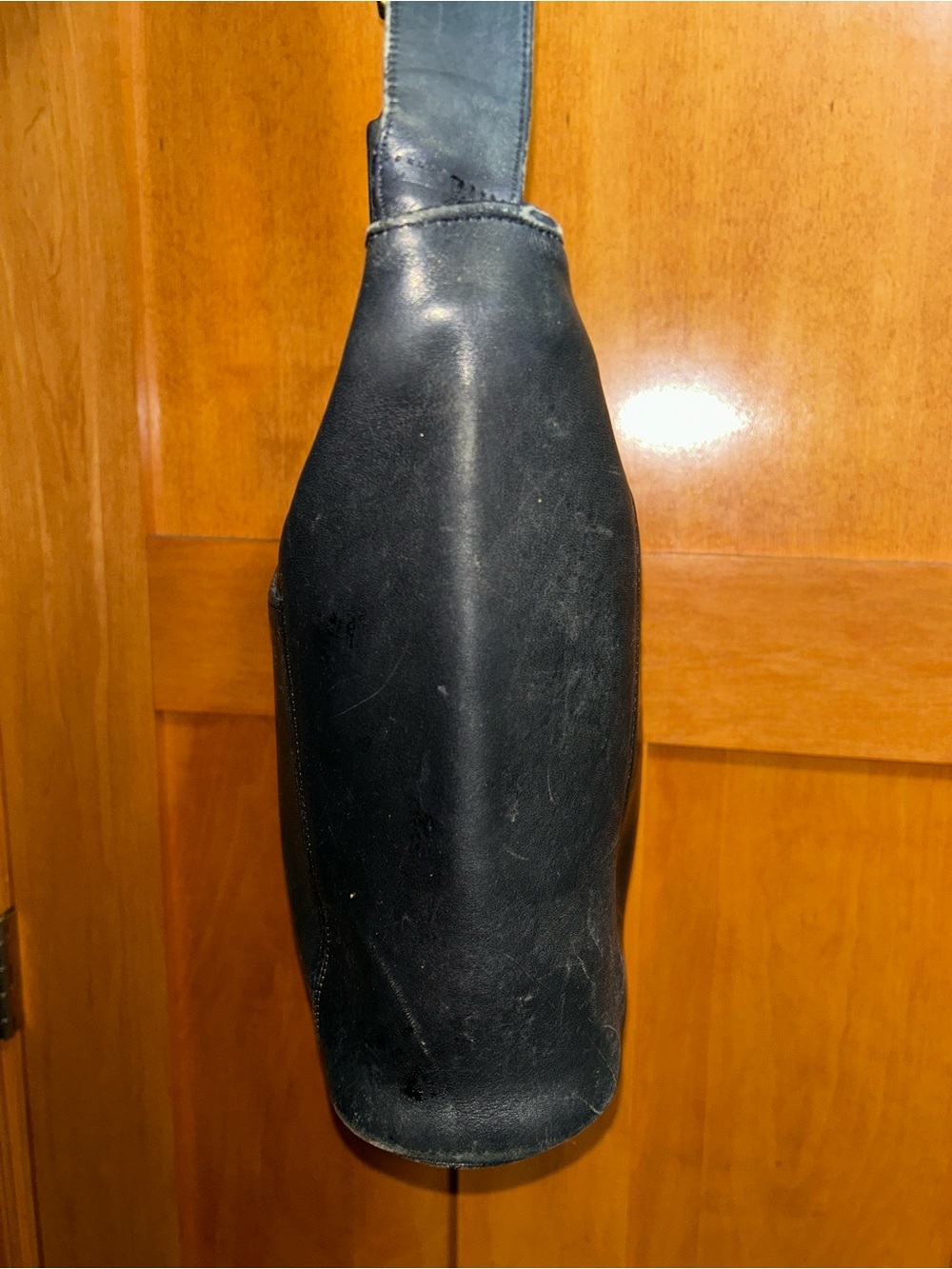 Vintage Coach Bag Soho Erickson Black Leather Shoulder Bag Hobo Bag Made USA - Picture 3 of 11